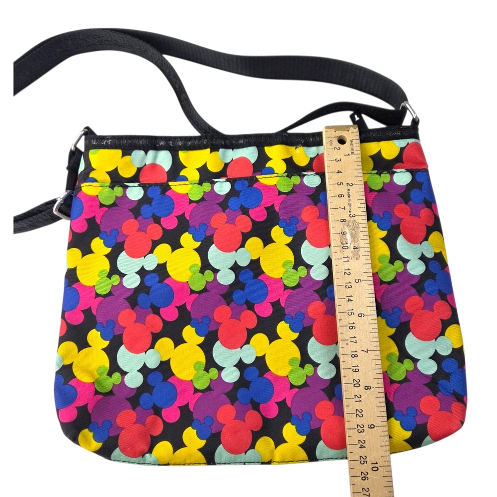 Disney Parks Mouse Icons Crossbody Bag Handbag Purse  Multicolred Black Mickey - Picture 14 of 16
